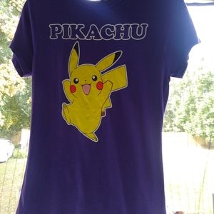 Women's Purple Pokemon Pikachu T-shirt